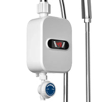 Mini Chauffe-Eau Instantané 3 500 W avec Douchette, Fiche Européenne, Britannique ou Américaine