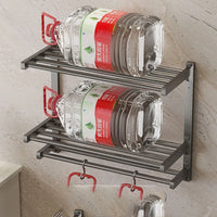 Porte-Serviette Mural Pliable Inox 50 cm