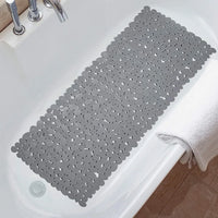 Tapis de Baignoire Galets Antidérapant à Ventouses 70 x 36 ou 88 x 40 cm