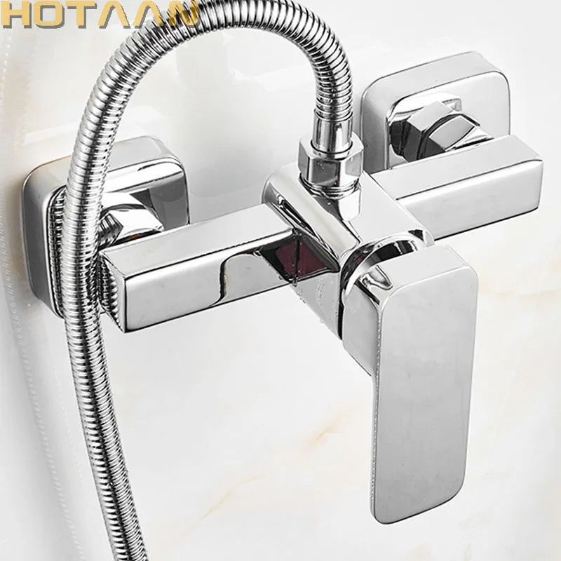 Mitigeur Douche Mural Apparent Chromé Poli Monocommande 15 cm