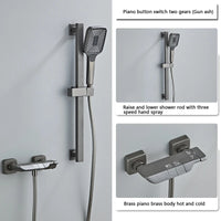 Colonne de Douche Piano Blanc ou Gris Anthracite, 2 ou 3 Touches