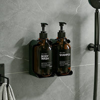 Distributeur de Savon Mural Douche Sans Perçage Lot de Flacons