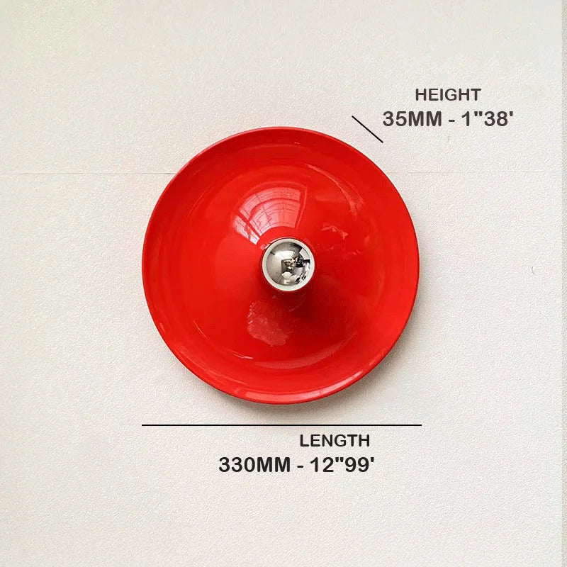 Plafonnier Cuisine Plat et Applique Murale Disque Ø 33 cm, 5 Coloris
