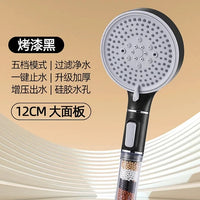 Pommeau de Douche 5 Modes à Billes Minérales, Accessoires à la Pièce