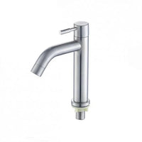 Robinet Lave-Main Inox 304 Noir ou Brossé, Bec Droit ou Courbé
