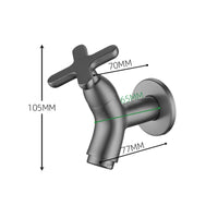 Robinet Mural Lavabo Eau Froide Laiton