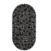 Tapis de Baignoire Ovale Galets Antidérapant à Ventouses 36 x 69 cm