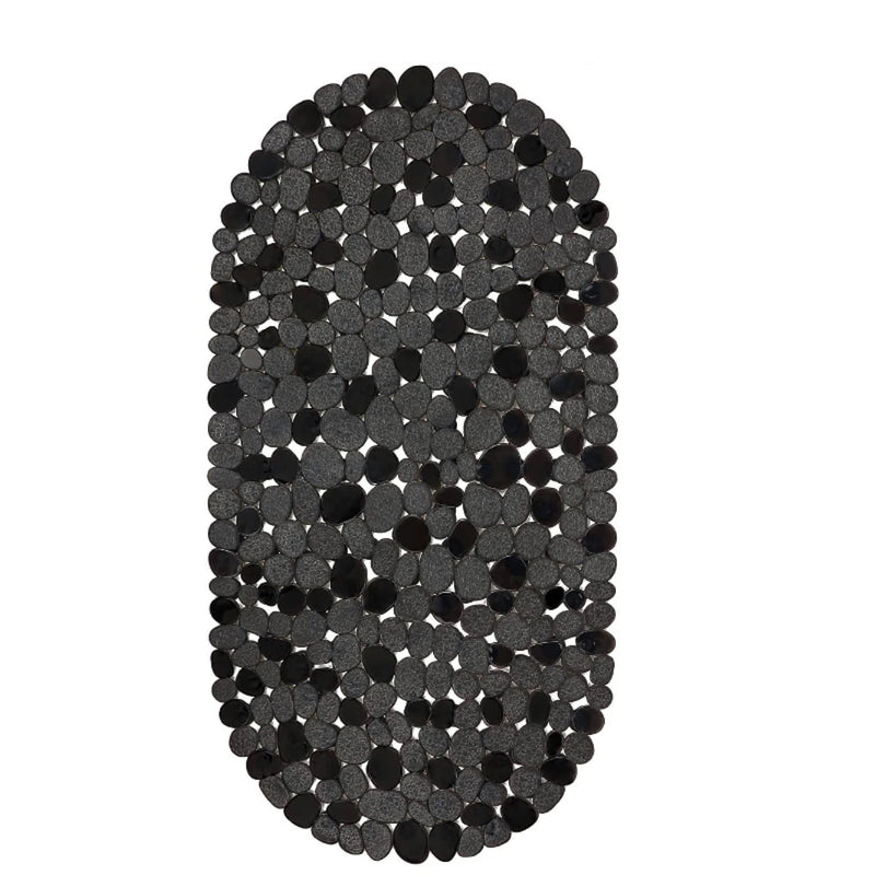 Tapis de Baignoire Ovale Galets Antidérapant à Ventouses 36 x 69 cm