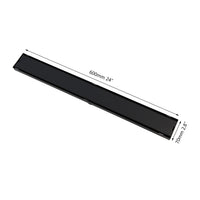 Caniveau de Douche Linéaire Inox Noir Mat, 60 ou 90 cm