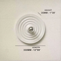Plafonnier Cuisine Plat et Applique Murale Disque Ø 33 cm, 5 Coloris