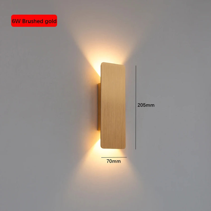 Applique Murale LED Rectangulaire Haut et Bas, Aluminium, 9,8 à 61 cm