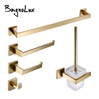 Accessoires Salle de Bain Doré Brossé à la Pièce ou en Kit