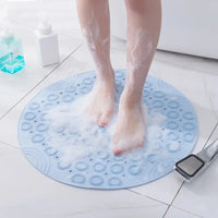 Tapis de Douche Rond Antidérapant Massant PVC