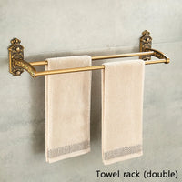 Ensemble d'Accessoires Salle de Bain Rétro Brossé