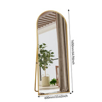 Miroir sur Pied XXL Noir ou Doré Verre Trempé