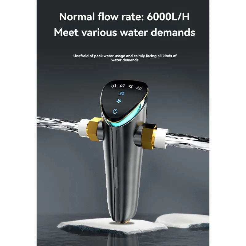 Préfiltre d'Eau Central Auto-Nettoyant en Laiton avec Écran Tactile