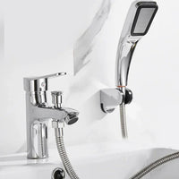 Mitigeur Lavabo Chromé avec Douchette à Main, Inverseur et Flexible
