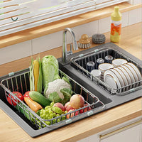 Égouttoir à Vaisselle Réglable Inox Grand Format