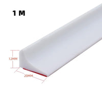 Barrage d'Eau de Douche Silicone Autocollant, 4 Couleurs, 50 à 500 cm