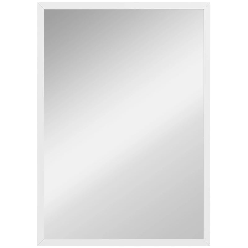 Miroir Mural Rectangulaire Noir ou Blanc 50 x 70 cm