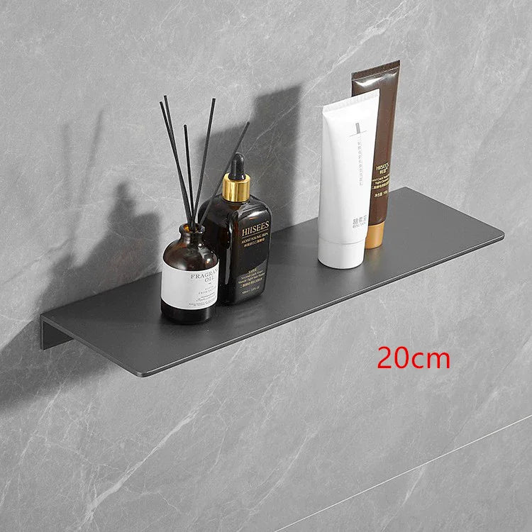 Étagère de Salle de Bain d'Angle Dorée Brossée 20 à 50 cm