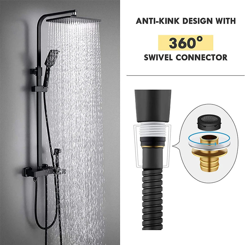 Flexible de Douche Inox Antirouille 5 Finitions 150 à 300 cm