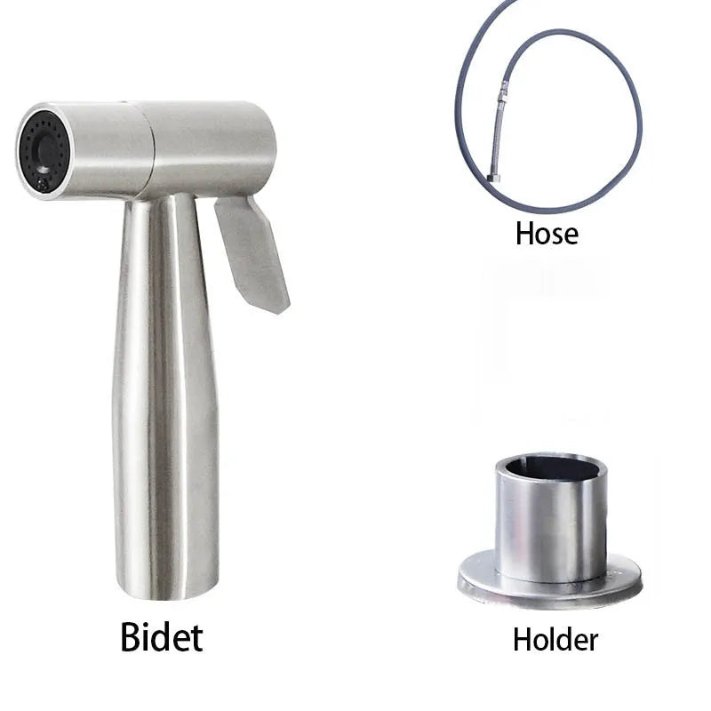 Douchette Évier Cuisine Extractible Inox avec Socle, Noir ou Brossé