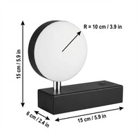 Applique Murale à Brancher LED Orientable 350°, Câble 1,5 m, Noire