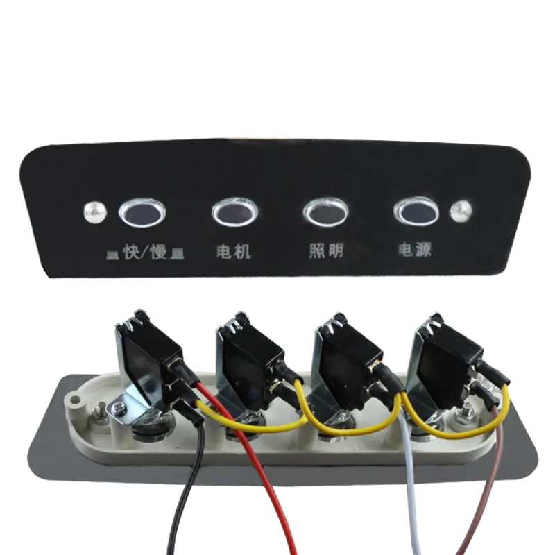 Tableau de Commande de Hotte Universel, Interrupteur à Boutons Poussoirs, 8 Modèles
