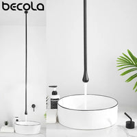 Mitigeur de Lavabo Design Plafond avec Bec Vertical