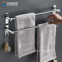 Porte-Serviette Télescopique Mural Inox Poli 45 à 75 cm