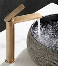Mitigeur Lavabo Bronze Antique et Bonde Assortie, à la Pièce