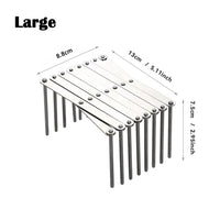 Range-Couvercle Pliable Extensible Inox pour Casseroles, Assiettes et Bols, 2 Tailles
