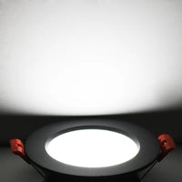Downlight LED Cuisine Encastré Lot de 6 Blanc Noir