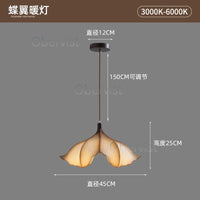 Suspension Cuisine Pétale Wabi-Sabi, Ø 45 cm, Blanc Chaud ou Froid