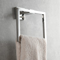 Porte-Serviette Anneau Carré Mural en Inox 304, 4 Finitions