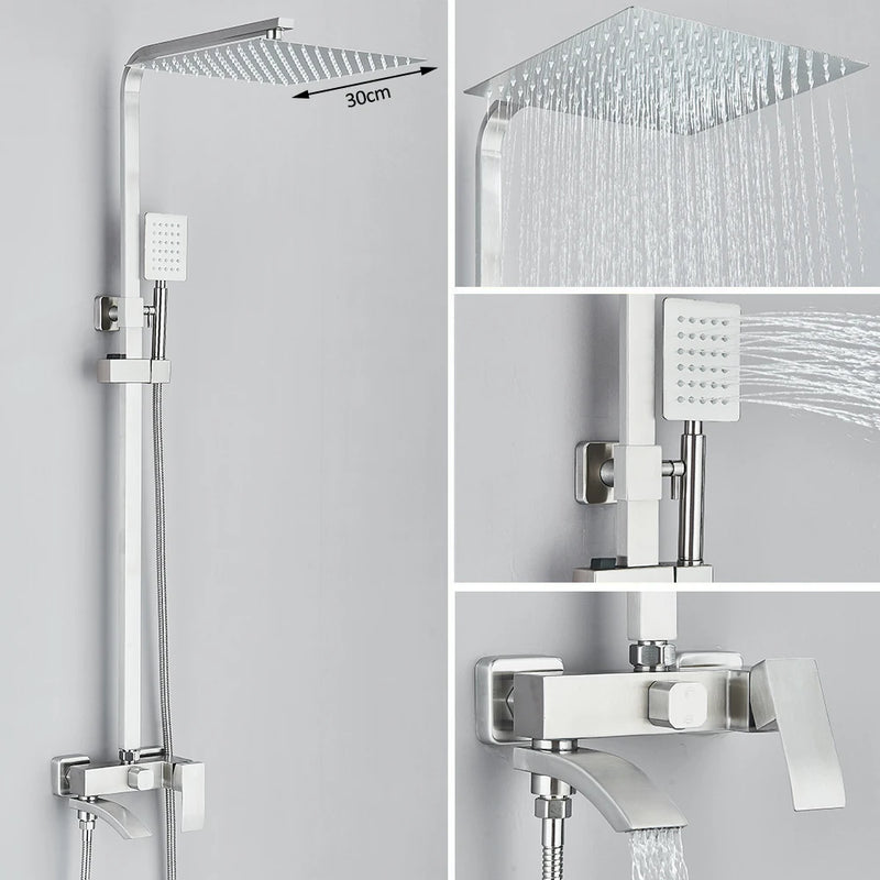 Mitigeur Douche Cascade 3 Voies Bec Pivotant