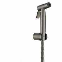 Douchette WC Kit Laiton Gris Brossé avec Pomme de Douche