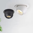Spot LED Encastrable Rond Orientable, Noir ou Blanc, 7 à 12 W