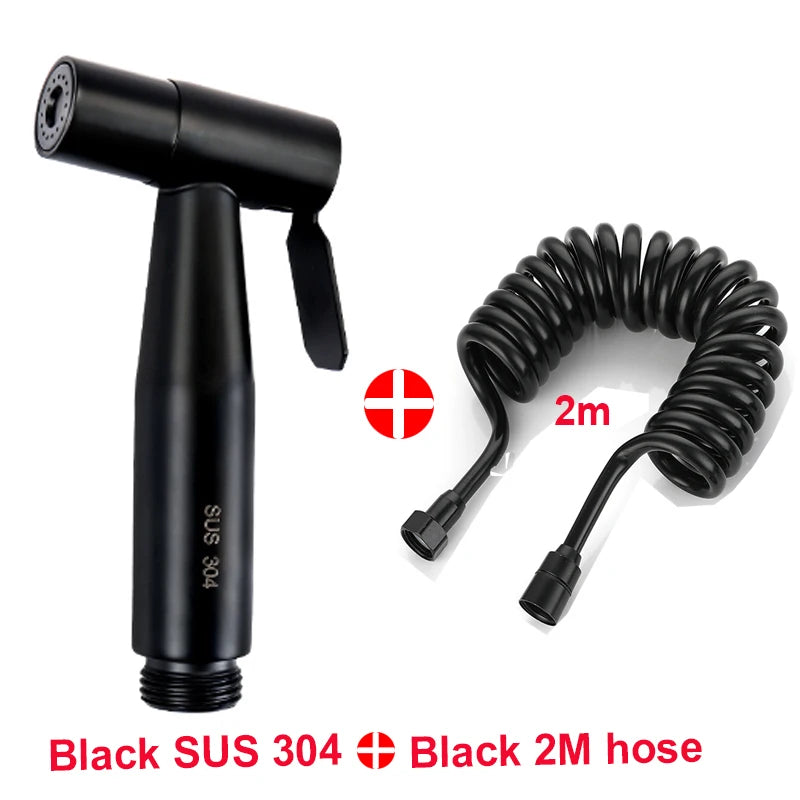 Douchette WC Inox Kit Flexible et Support