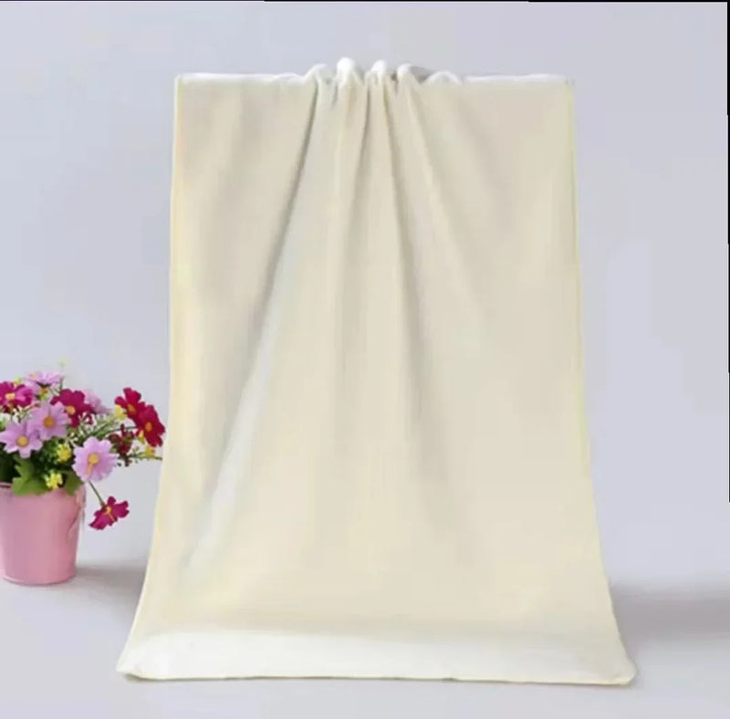 Grande Serviette de Bain Microfibre Unie 70 x 140 cm en 12 Coloris