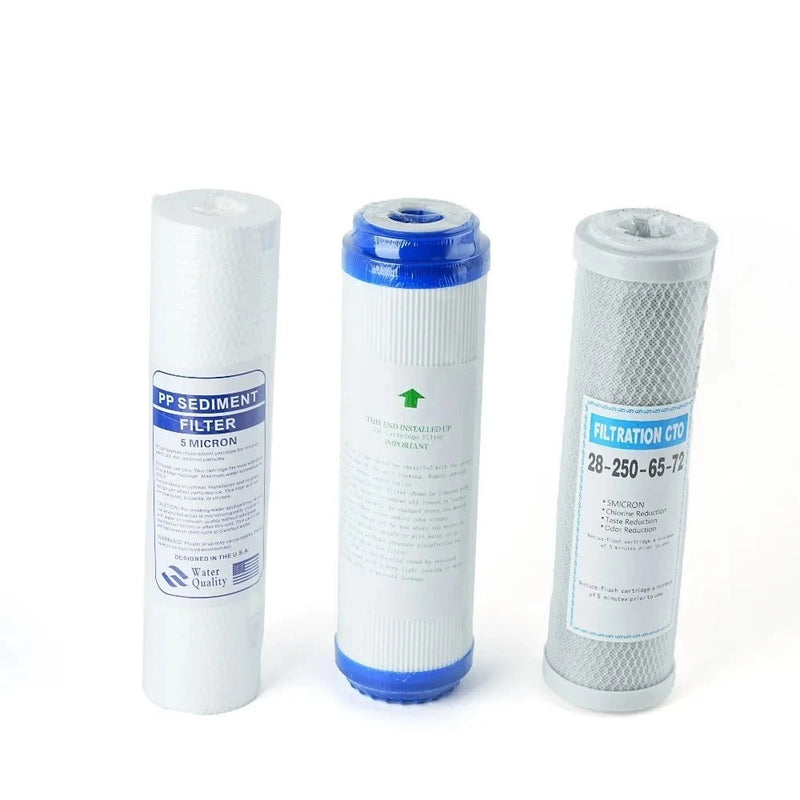 Filtre à Eau Sous Évier 3 Étapes Transparent Sédiments UDF et Charbon CTO