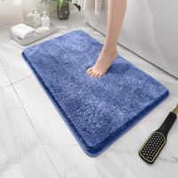 Tapis de Bain Peluche Épais Antidérapant, 13 Coloris, 2 Tailles