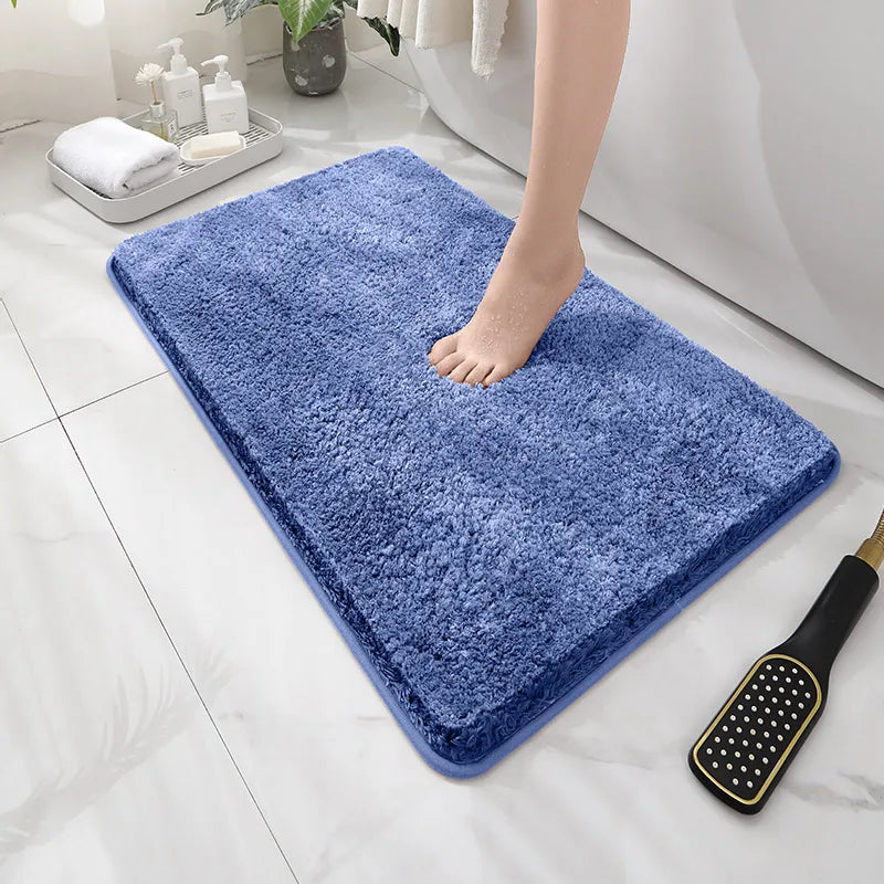 Tapis de Bain Peluche Épais Antidérapant, 13 Coloris, 2 Tailles