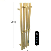 Sèche-Serviette Électrique Mural Vertical 3 ou 4 Barres Inox 98 cm