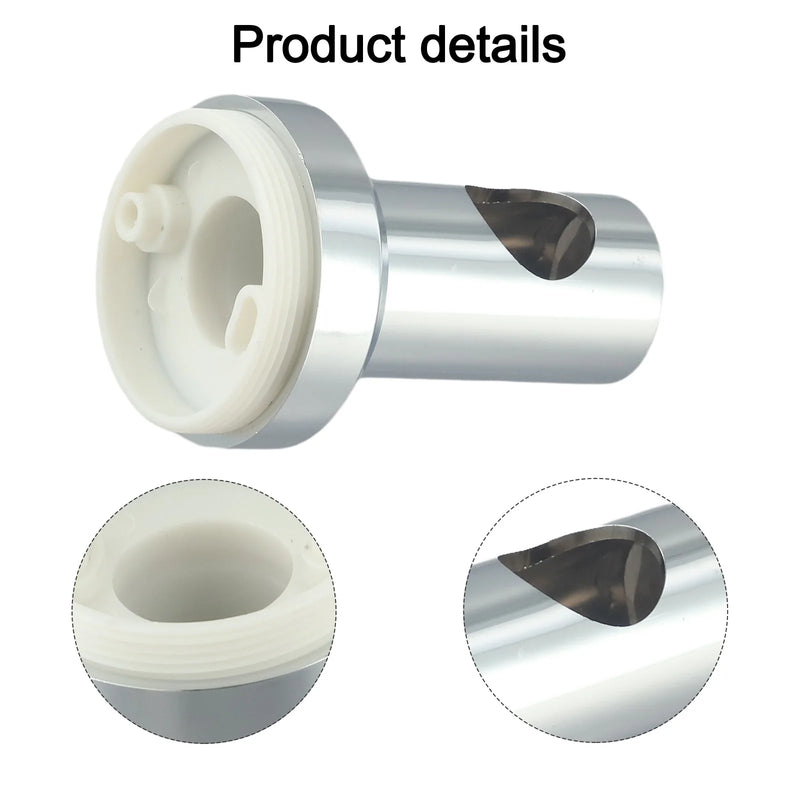Support de Barre de Douche Chromé 22 mm, Fixation Murale avec Vis