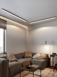 Plafonnier Cuisine LED Linéaire Noir ou Blanc, 60 à 200 cm