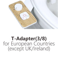 Bidet WC Adaptable Ultra Fin 6 mm, Double Buse Autonettoyante, Sans Électricité