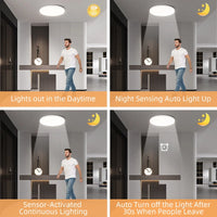 Plafonnier Cuisine LED Rond Détecteur Radar, 20 ou 30 W, 26 ou 30 cm