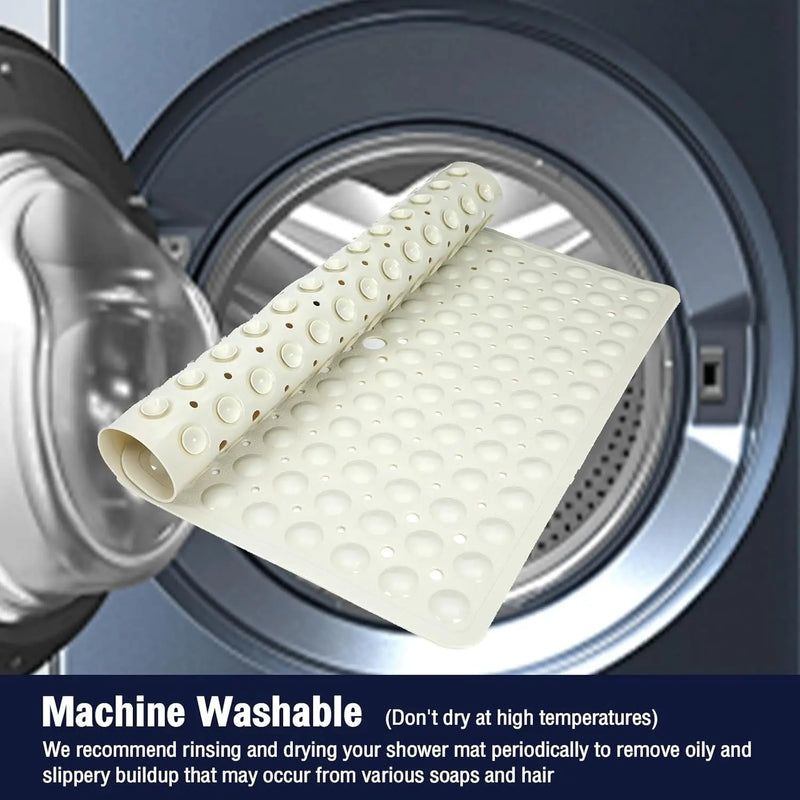 Tapis de Douche Carré Ventouses Puissantes 53 x 53 cm